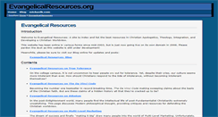 Desktop Screenshot of evangelicalresources.org