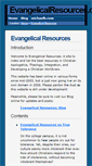 Mobile Screenshot of evangelicalresources.org